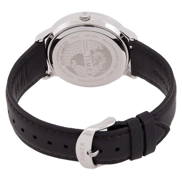 NWT Authentic Timex Waterbury Quartz Black Dial Men's Watch - Picture 3 of 3